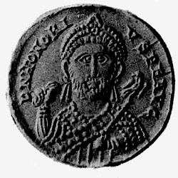 Coin depicting Honorius